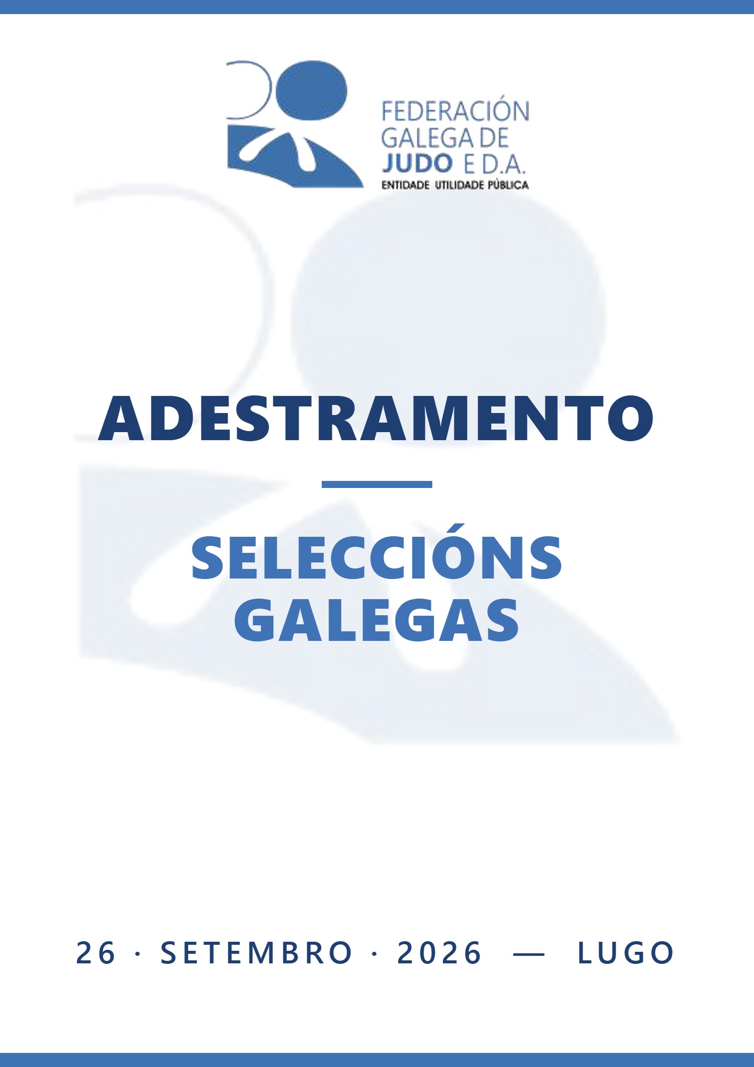Cartel de ADESTRAMENTO FEDERATIVO DE TECNIFICACIÓN · SELECCIÓNS GALEGAS