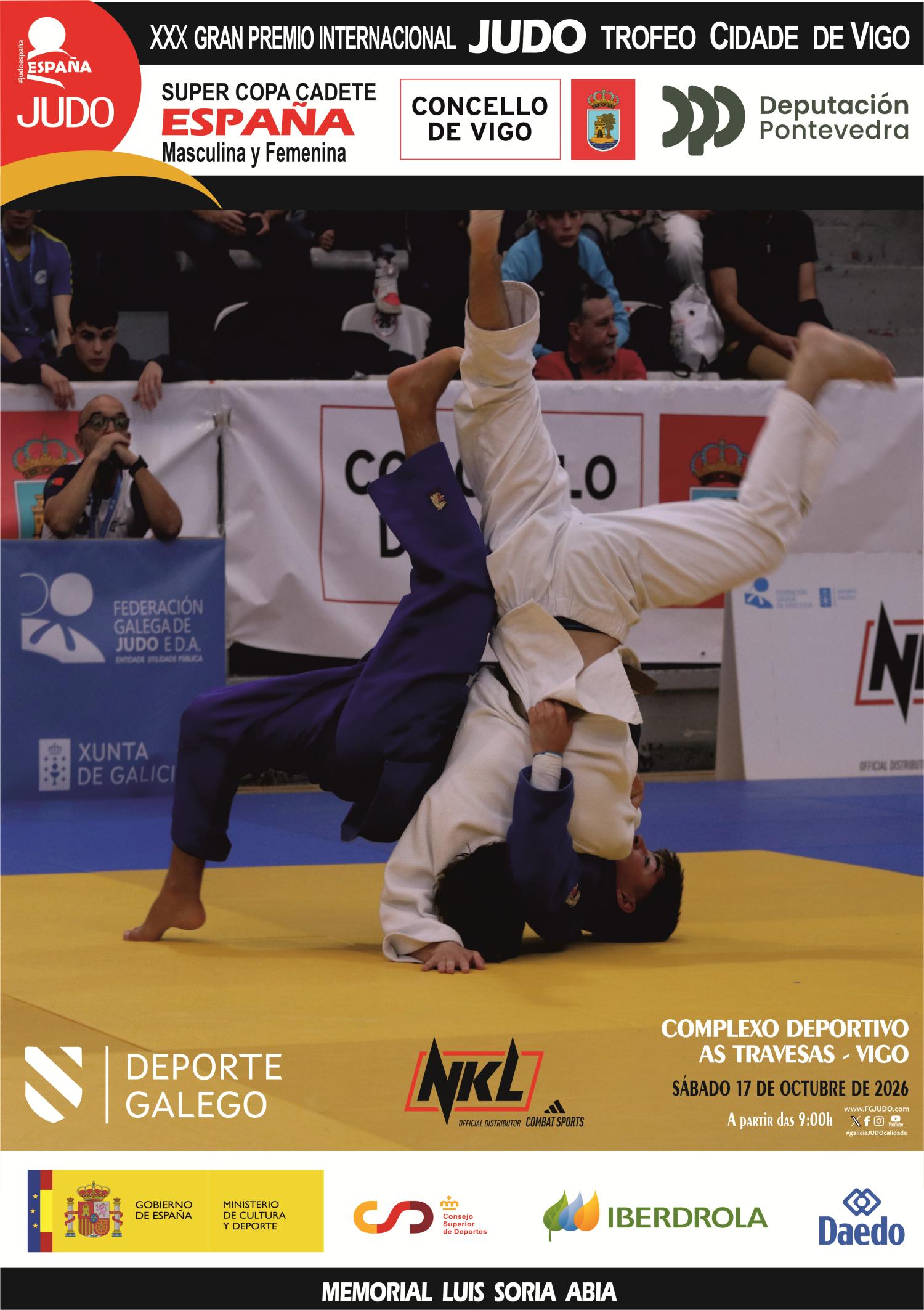 Cartel de SUPERCOPA DE ESPAÑA DE GALICIA · 30º TROFEO CIDADE DE VIGO