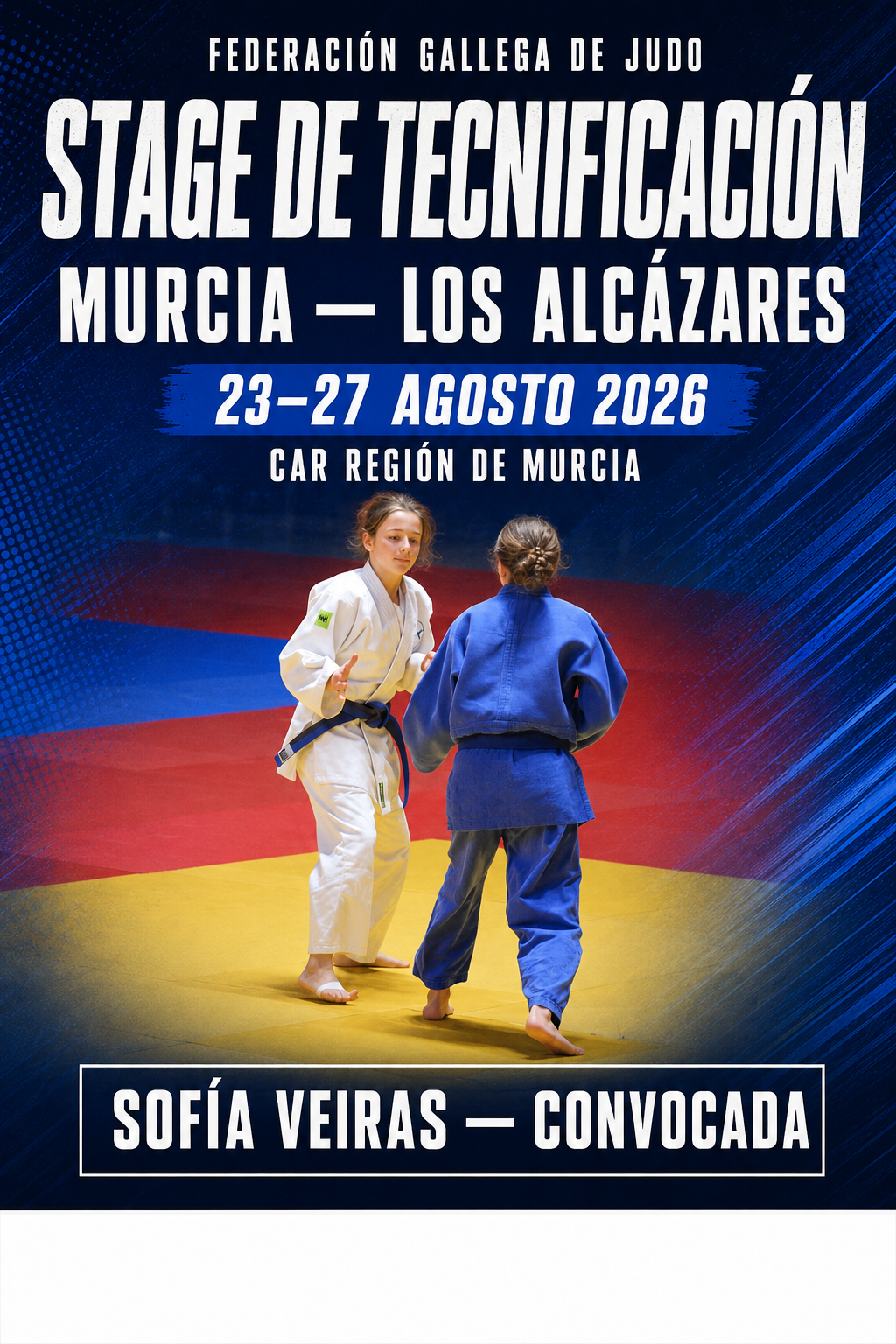 Cartel de Stage de Tecnificaci\u00f3n de Judo \u2014 Los Alc\u00e1zares (Murcia)