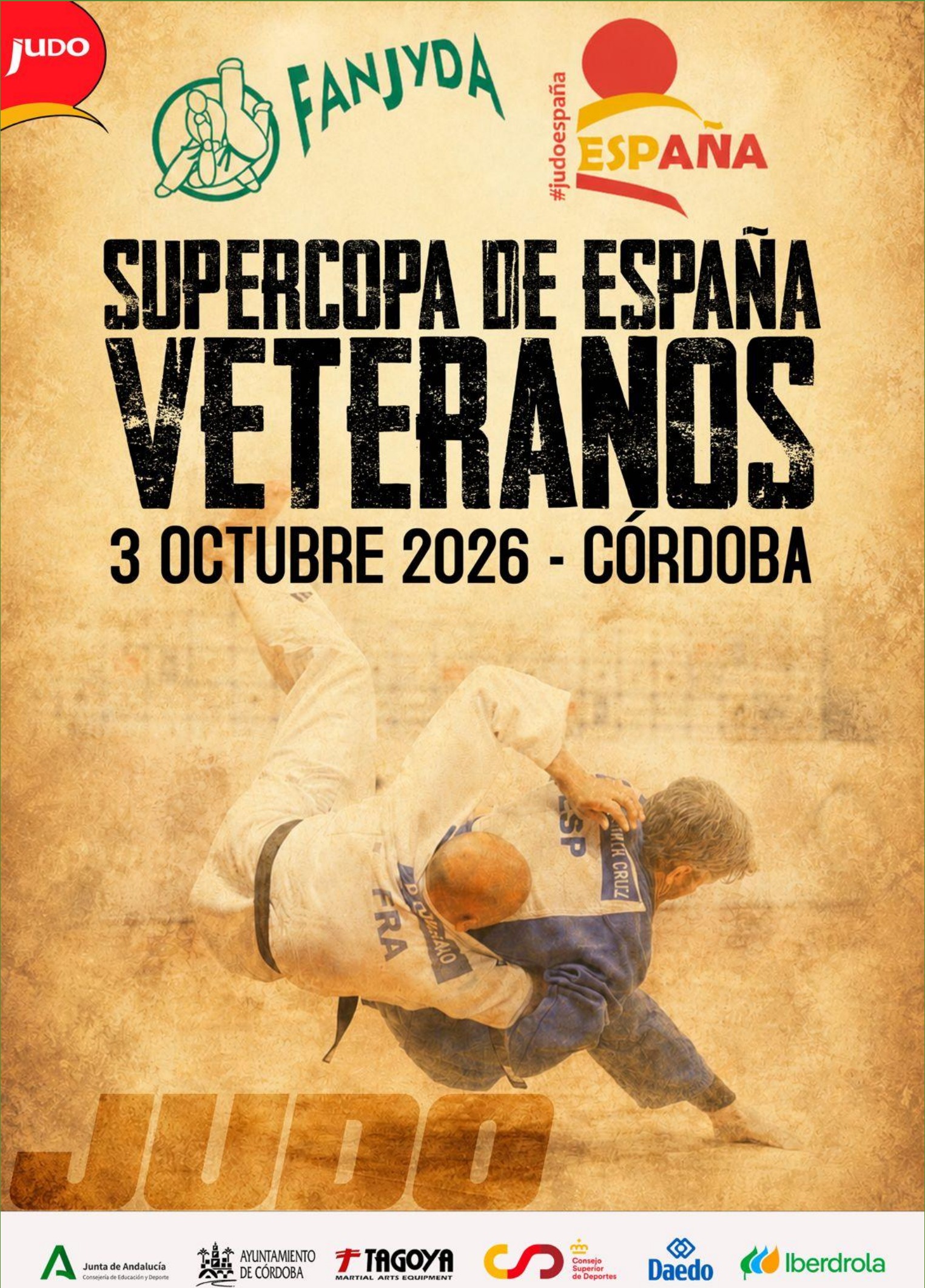Cartel de SUPERCOPA DE ESPAÑA DE VETERANOS · CÓRDOBA