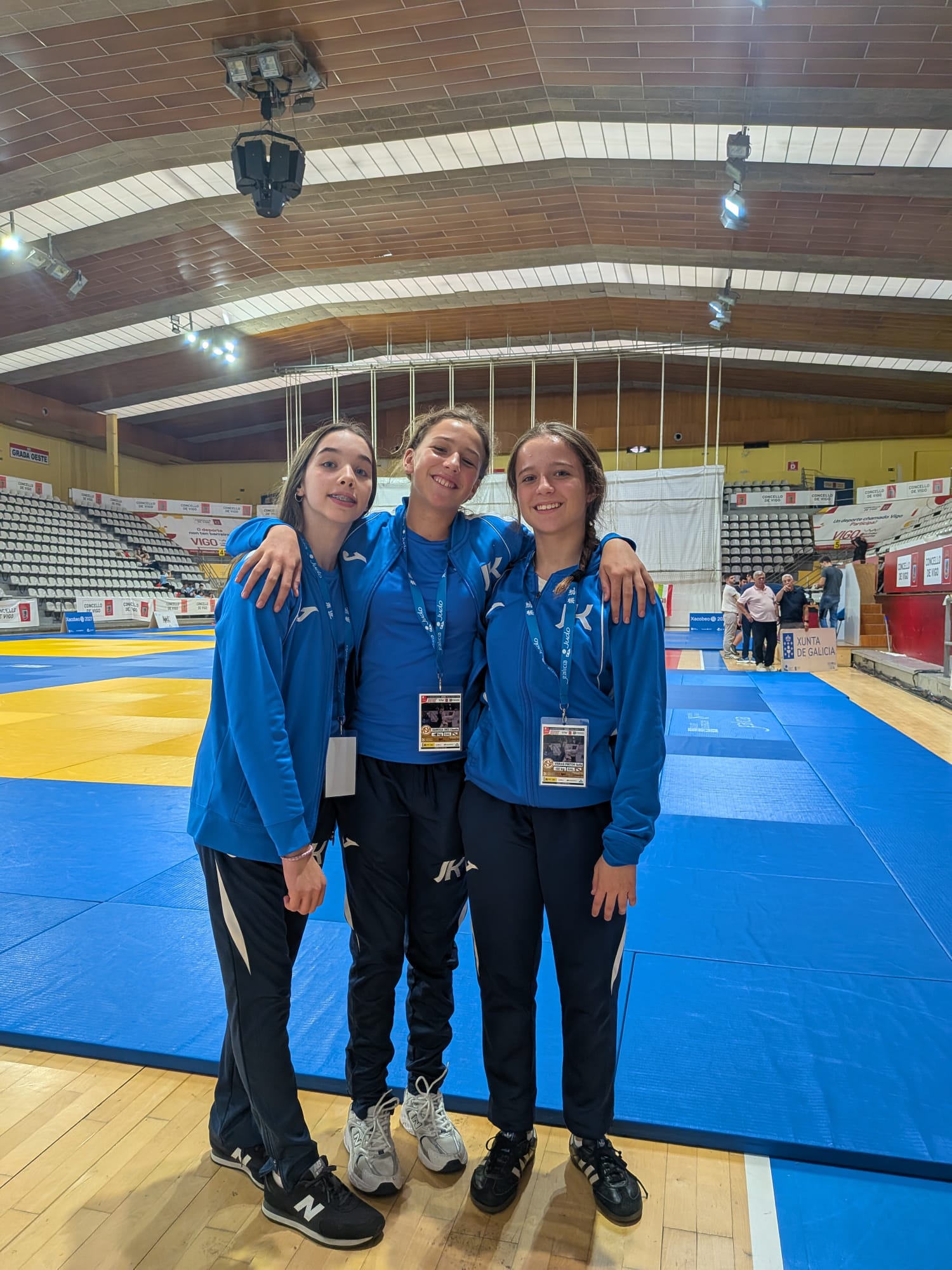 Lara, Claudia y Sofía debutan en la categoría cadete en el Trofeo Cidade de Vigo con mucho aprendizaje por delante